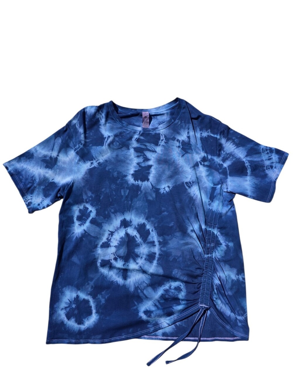 One Of A Kind Lululemon Hand Tie Dyed Side Cinch Shirt- M